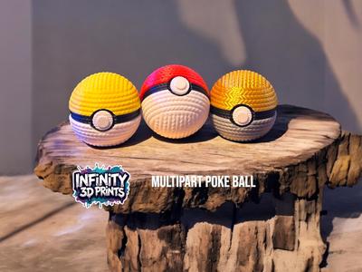 KNITTED MULTIPART POKE BALL (POKÉMON)