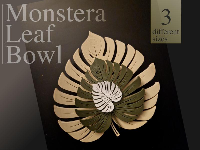 Monstera Leaf Bowl Tray - Dekorative Schale