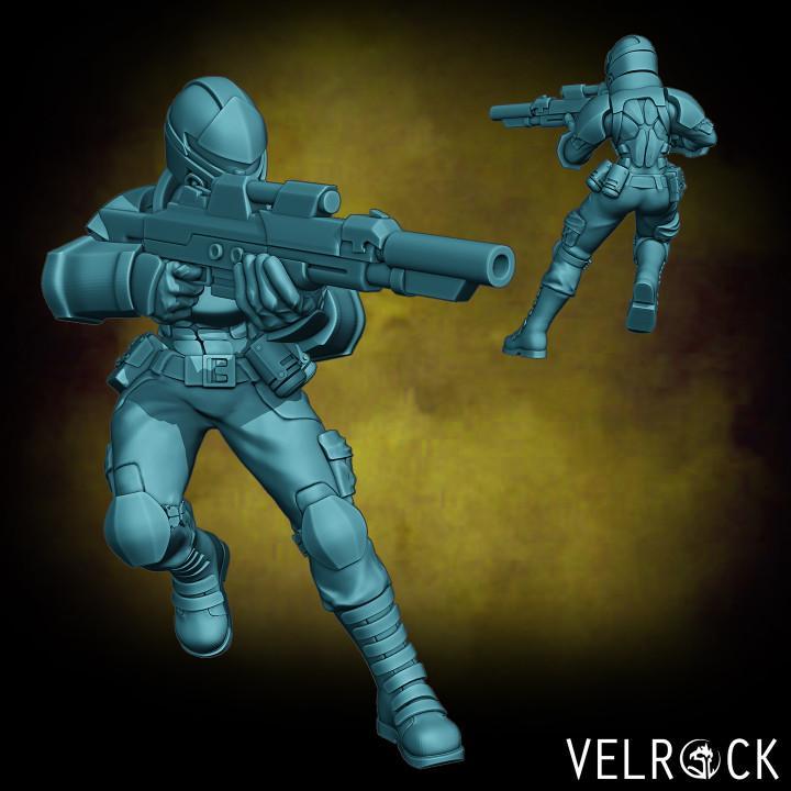 Female Sector Enforcer 3 (PRESUPPORTED)