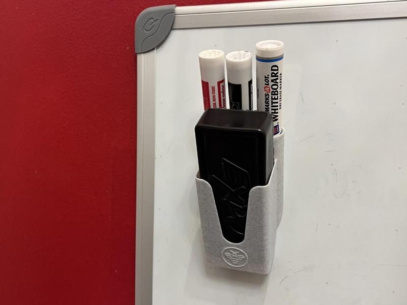 Compact Whiteboard Marker and Eraser Organizer