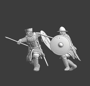 Medieval infantry spearmen