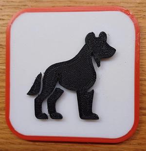 Fridge Magnet - Hyena   