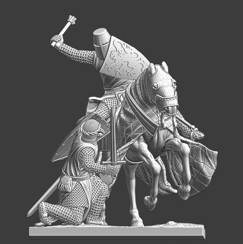Medieval diorama - Crusader vs Crusader