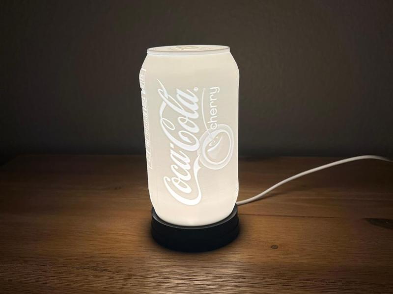 Cherry Coke Can (lighted Lithophane)