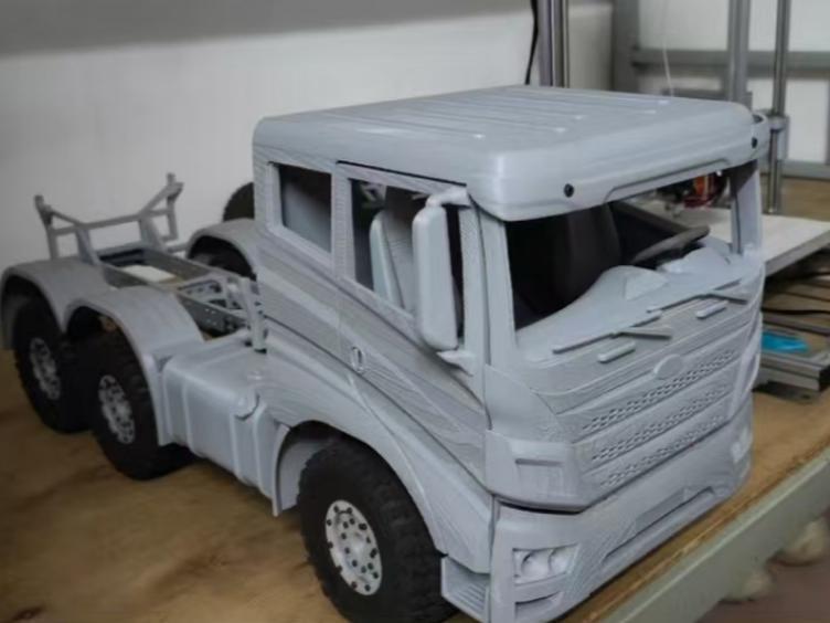 10-scale six-wheel-drive truck, semi-trailer truck, printable RC truck