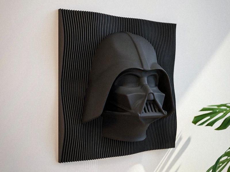 Darth Vader 3D Layered Wall Art – Star Wars Decor