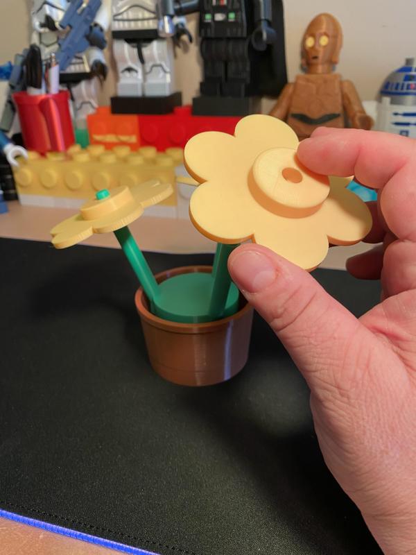 Brick Flower Coaster Set