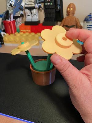 Brick Flower Coaster Set