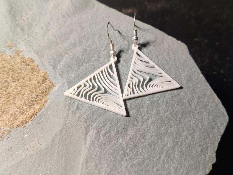 Waves of Geometry Earrings