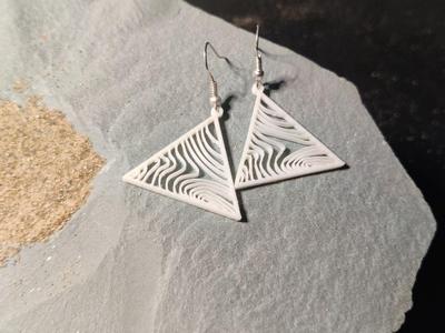 Waves of Geometry Earrings