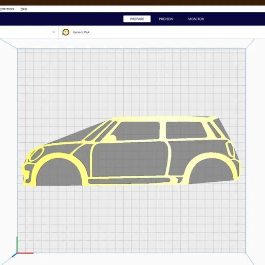 mini cooper s lineart