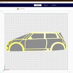 mini cooper s lineart