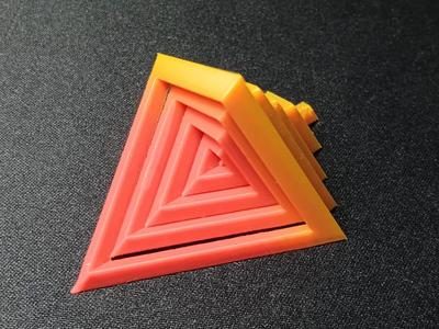 Shifting Pyramid Kinetic Sculpture - Support Free