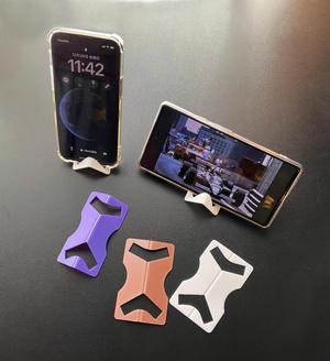 5g of filament phone stand - credit-card sized for wallet fit - print-in-place