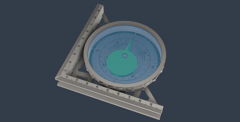 Vertical Gravity Protractor