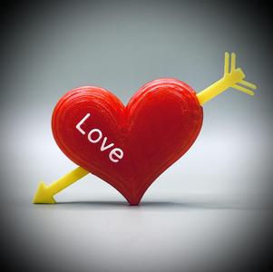 Standing Heart and Arrow