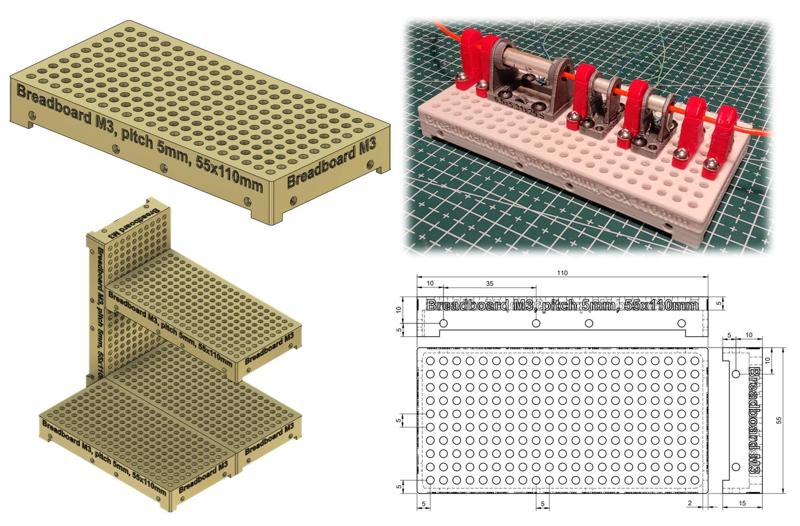 Open Breadboard M3 (various sizes, optical)