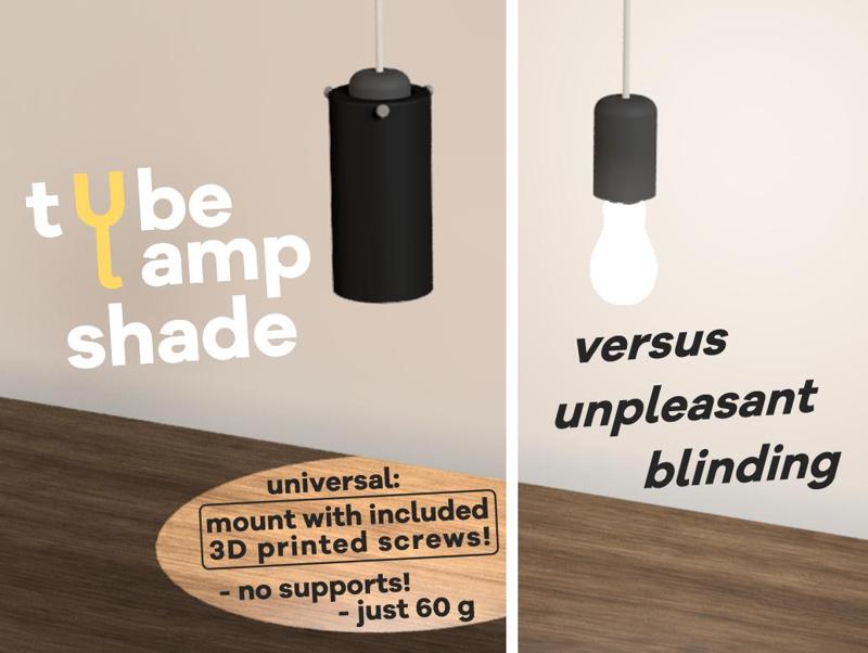 Lamp Shade (Tube Lamp Shade) - round lamp shade 100% printed