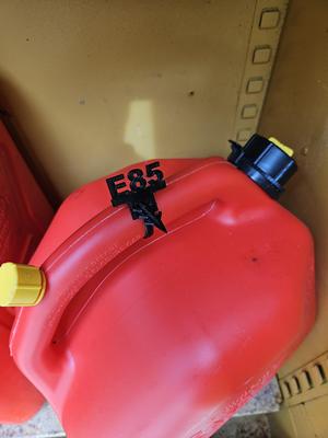 Fuel Drum label E85 TPU