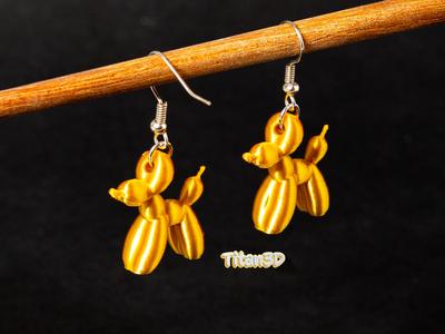 Balloon Dog Earrings