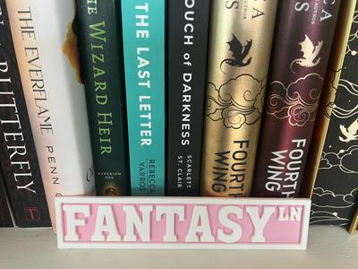 Bookshelf Sign – Fantasy Ln – Street Sign