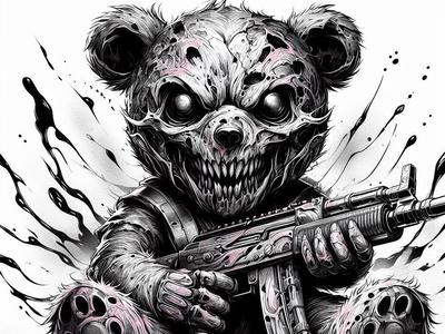 Zombie teddy bear