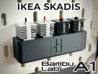 Bambu Lab A1 Hotend Holder (4-Slot) - IKEA SKADIS
