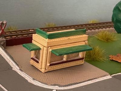 Newspaper kiosk (z-scale)