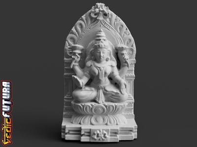 Lakshmi on Lotus throne & Kirtimukham