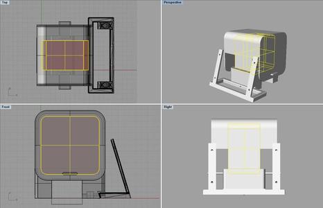 Raspberry Pi Electro Cookie Case Desk Holder