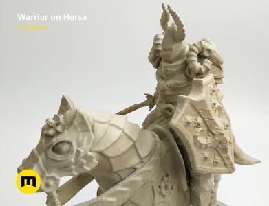 Warrior on horse - kit for 3D printing