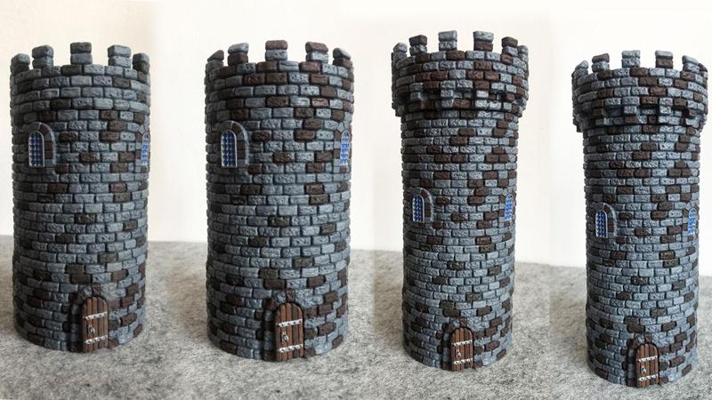 Castle builder - Large round towers