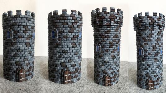 Castle builder - Large round towers