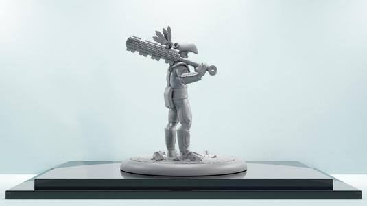 3 Pack DnD Mini - 35mm Aztec Style Melee Character (Pre-Supported)