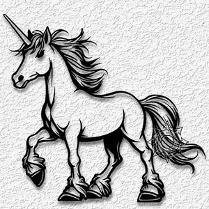 unicorn wall art magical horse fancy decor