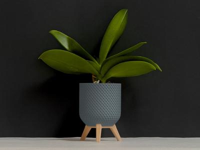 Planter Checkerboard Design | Tripod Optional