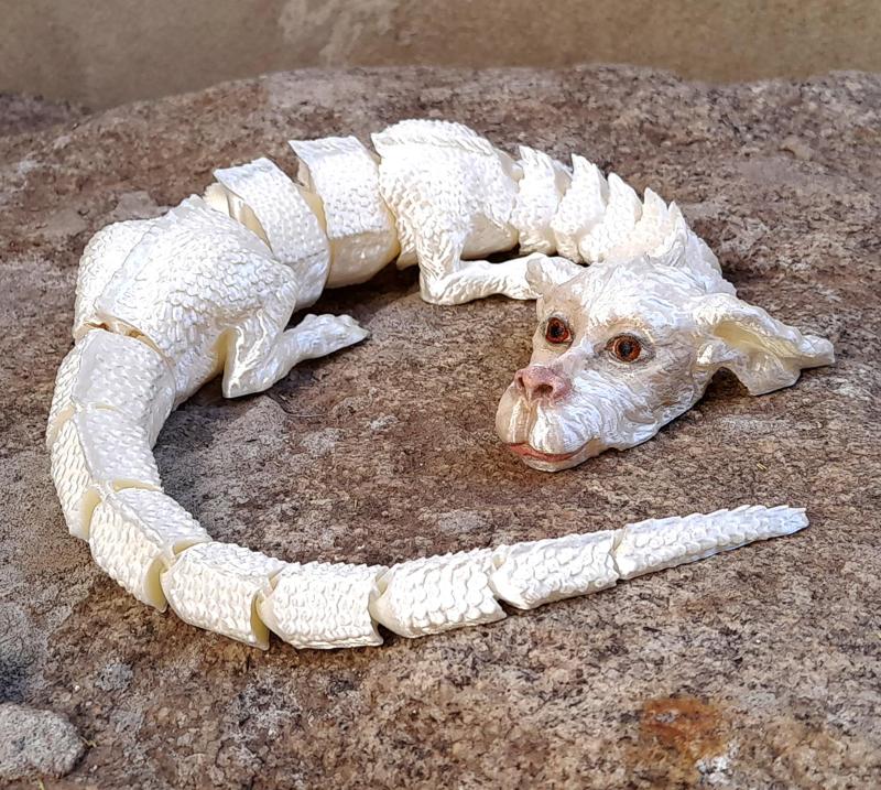 LEONARDZ3D - FLEXI FALKOR LUCK DRAGON - PRINT-IN-PLACE
