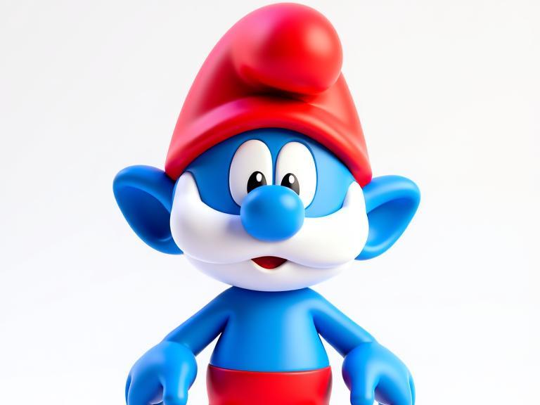 Papa Smurf Figurine - Iconic 3D Printable Model