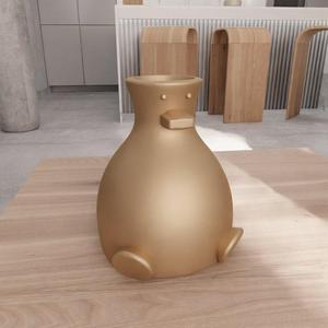 3D Cute Duck Vase with 3D Stl File & Flower Vase, Valentine Gift, 3D Printed Decor, Cute Vase, Small Vase, Valentine Decor, Unique Vase
