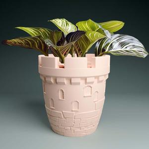 Plant pot with drainage 3D Printer STL file: instant download, housewarming gift