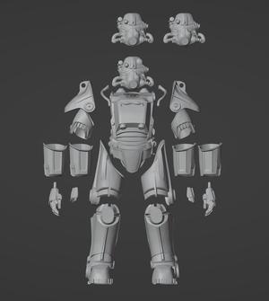 F4 T-45 Power Armor One-Twelfth Scale Kit