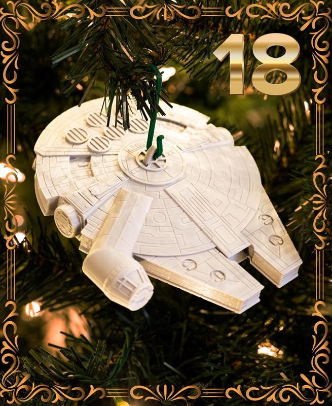 Millennium Falcon Ornament - Star Wars - Christmas Day 18