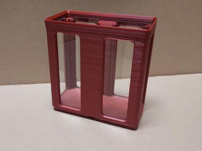 Gridfinity 6 Windowed 1x1x12 Bin (Updated)