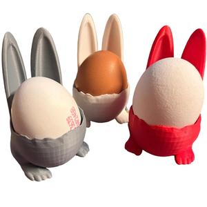 Easter egg cup holder display shape of a rabbit, diameter inside 44mm