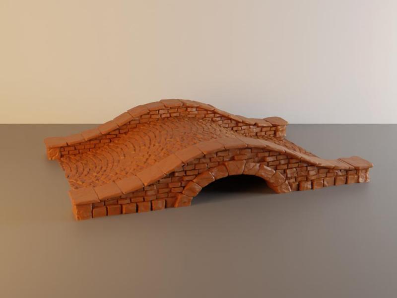 Stone bridge for tabletop wargaming