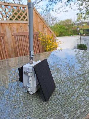 Meshtastic Solar panel mount with 67° inclination