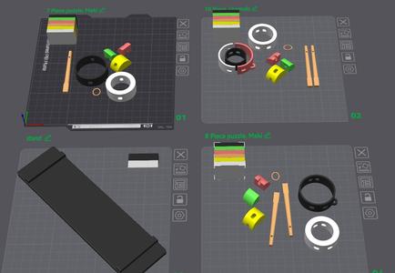 Sushi Roll Keychain mini Puzzle and Fidget!