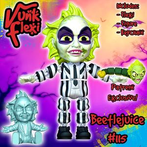 Beetlejuice Beetlejuice MultiColor Flexi Print-In-Place + figure & keychain