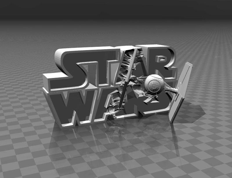 ⭐⭐⭐⭐⭐ Star Wars – 3D logo