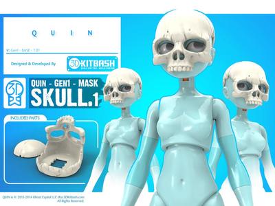 Quin: Skull Mask – 3DKitbash.com